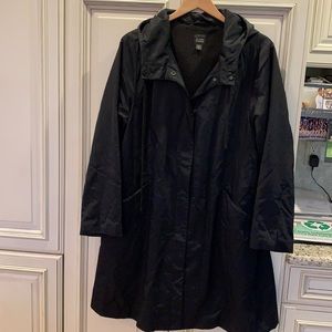 Raincoat lined with hood